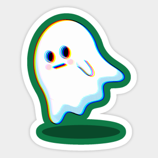 Glitch Ghost Sticker